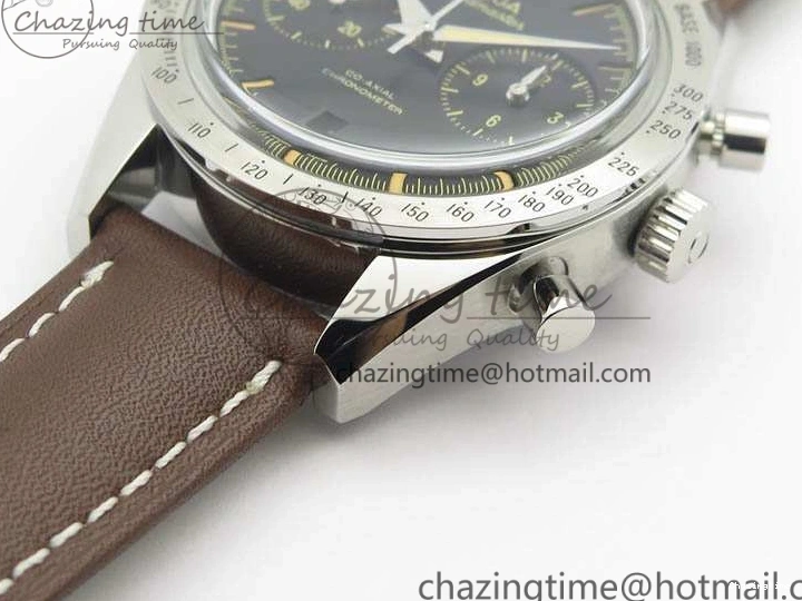 0208 Speedmaster ’57 Co-Axial OMF 1:1 Best Edition Black Dial A9300 (Free Leather Strap) Cozy 8137